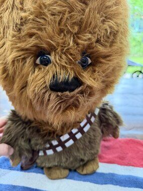 Star Wars Talking CHEWBACCA Chewy 15" Plush Blue Eyes  Wookie Stuffed Doll